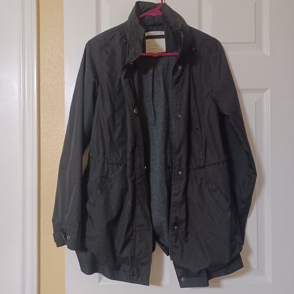 A NEW DAY Black Water-Resistant Rain Jacket, Size S - Picture 3 of 6